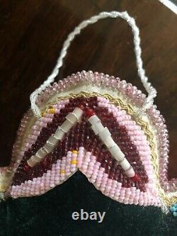 Antique Early 1900 Native American Indian Mohawk Beaded Large Whimsy