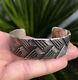 Antique Early 1920s Pawn Navajo Silver Ingot Woven Chiseled Cuff Bracelet 51.8g
