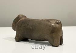 Antique Early-20th C. Native American Zuni Carved Stone Mountain Lion Fetish