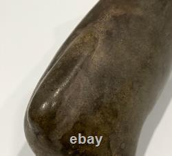 Antique Early-20th C. Native American Zuni Carved Stone Mountain Lion Fetish