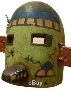 Antique Hopi Kachina Mask Native American Indian Early Morning Singer Headdress