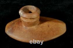 Antique Late 1800s Early 1900s Pueblo SW N American Fired Clay Pipe Bowl VFINE