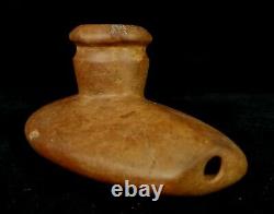 Antique Late 1800s Early 1900s Pueblo SW N American Fired Clay Pipe Bowl VFINE