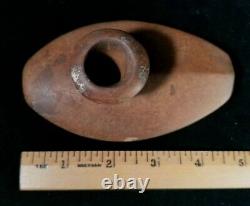 Antique Late 1800s Early 1900s Pueblo SW N American Fired Clay Pipe Bowl VFINE