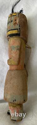 Antique Late 19th Early 20th Century Hopi Kachina Polychrome Pigments Cottonwoo