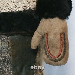 Antique Life Size Eskimo Inuit doll early 20th century