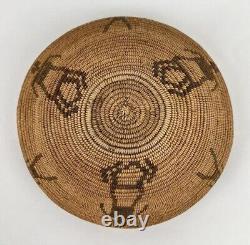 Antique Native American Apache Indian Figurative Basket Handwoven Early 1900's