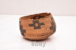 Antique Native American Basket Hupa Yurok Northern California Early 1900's 4