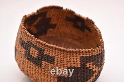 Antique Native American Basket Hupa Yurok Northern California Early 1900's 4