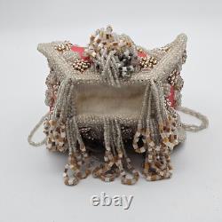 Antique Native American Early 1900s Beaded Whimsey Purse Or Hanging BOX