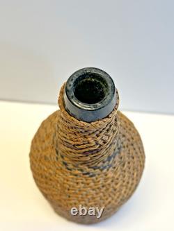 Antique Native American Indian Basket Woven Bottle Early 1900's Washoe Nevada