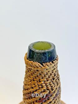 Antique Native American Indian Basket Woven Bottle Early 1900's Washoe Nevada