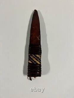 Antique Native American Indian Knife & Leather Sheath Late 1800's to Early 1900