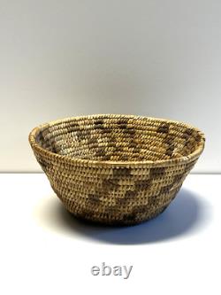 Antique Native American Indian Pima Basket Coiled Hand Woven Early1900s #O506