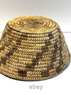 Antique Native American Indian Pima Basket Coiled Hand Woven Early1900s #O506