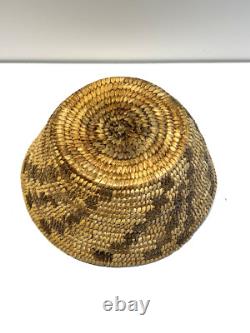 Antique Native American Indian Pima Basket Coiled Hand Woven Early1900s #O506