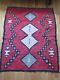 Antique Navajo Rug Large Early Weaving With Desirable Red Field