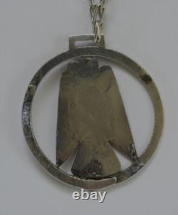 Antique Navajo Thunderbird and Snake Pendant Early Fred Harvey Jewelry