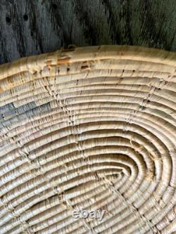 Antique Pima Basket with Eagle Bird Motif Native American Indian / Early 20th C