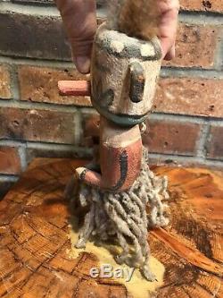 Antique Vintage Hopi Kachina Doll Early 1900s Carved & Painted Cottonwood