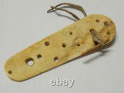 Antique Vintage Plains Buffalo Bone Roach Spreader Bison Track Design Early