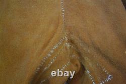 Antique leather pants beaded fringe Native American waist 36 original