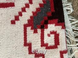 Antique vtg Early 20th Century Native American Navajo wool rug poncho Textile