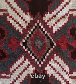 Antique vtg Early 20th Century Native American Navajo wool rug poncho Textile