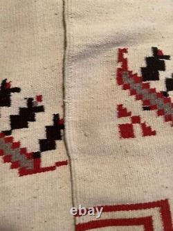 Antique vtg Early 20th Century Native American Navajo wool rug poncho Textile