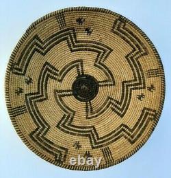 Apache Basket Geometric Design Pictorial Early 20th Century Native American