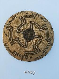 Apache Basket Geometric Design Pictorial Early 20th Century Native American