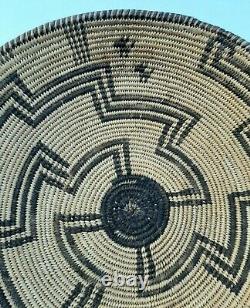 Apache Basket Geometric Design Pictorial Early 20th Century Native American