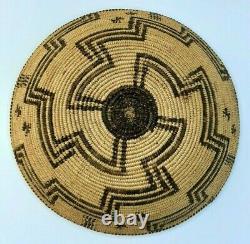 Apache Basket Geometric Design Pictorial Early 20th Century Native American