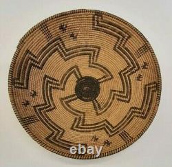 Apache Basket Geometric Design Pictorial Early 20th Century Native American