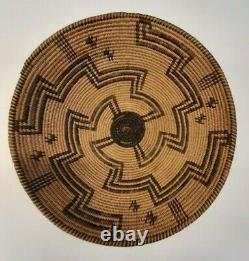 Apache Basket Geometric Design Pictorial Early 20th Century Native American