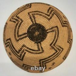 Apache Basket Geometric Design Pictorial Early 20th Century Native American