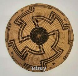 Apache Basket Geometric Design Pictorial Early 20th Century Native American