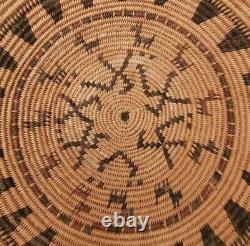 Apache Basket Pictolial Polycrome Bowl Early 1900 Native American Dogs