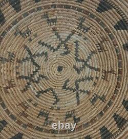 Apache Basket Pictolial Polycrome Bowl Early 1900 Native American Dogs