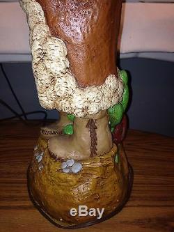 Apsit Bros. 1974 Native American Lamp RARE EARLY California Pottery Chalkware