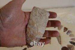 Arrowhead Case Frame of early man stone artifacts Texas with Alibates Flint