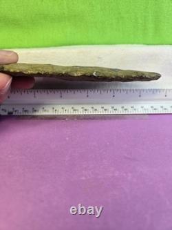 Artifact Large early knife made of Coshocton chert from Licking co Oh