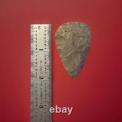 Authentic Archaic Indian Flint Knife/Scraper Tool From Schirmer Farms Coll