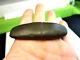 Authentic Black Hardstone Grooved Early Archaic Bar Weight From Racine Wi