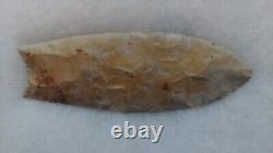 Authentic Clovis Point Early Paleo (12,500 10,600 BP) Comes with Butler COA