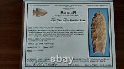 Authentic Clovis Point Early Paleo (12,500 10,600 BP) Comes with Butler COA