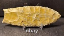 Authentic Clovis Point Early Paleo (12,500 10,600 BP) Comes with Butler COA