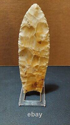 Authentic Clovis Point Early Paleo (12,500 10,600 BP) Comes with Butler COA