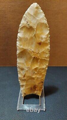 Authentic Clovis Point Early Paleo (12,500 10,600 BP) Comes with Butler COA