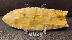 Authentic Clovis Point Early Paleo (12,500 10,600 BP) Comes with Butler COA